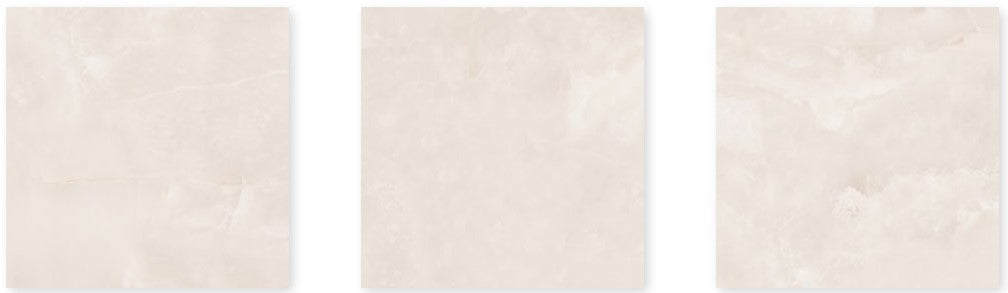 Beige Onyx Marble Effect Polished 60x60cm Wall and Floor Tiles