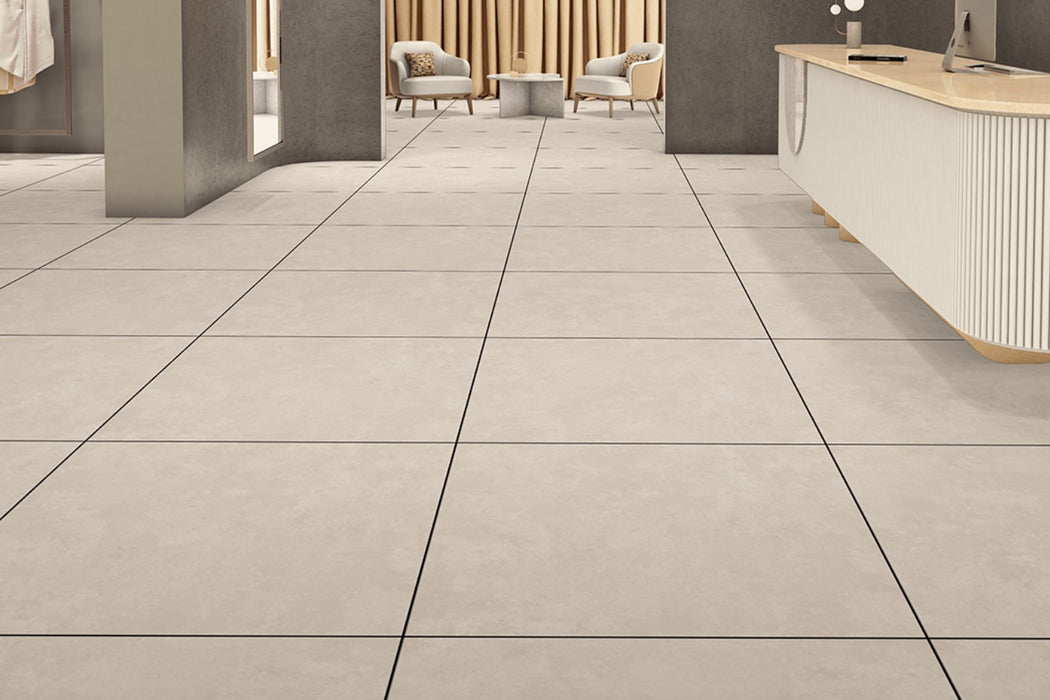 Cementa Beige Ivory 80x80cm Large Matt Tile