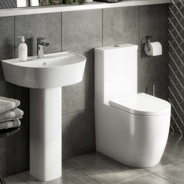 Genoa Round Close to Wall Rimless Close Coupled WC