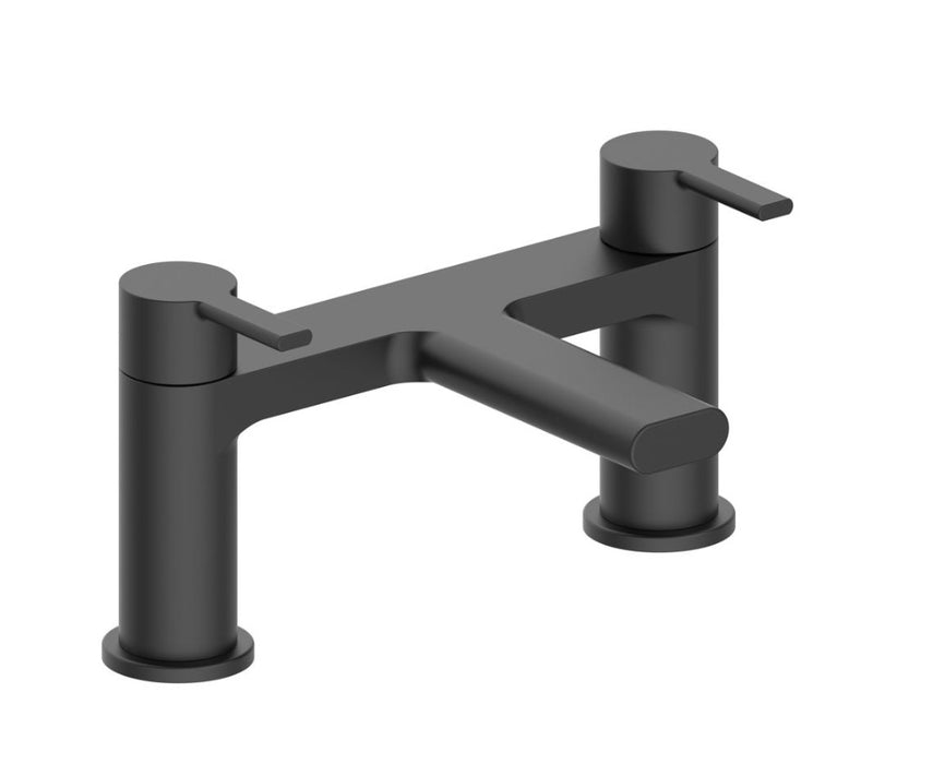 Luxury Matt Black Bath Mixer Filler Tap