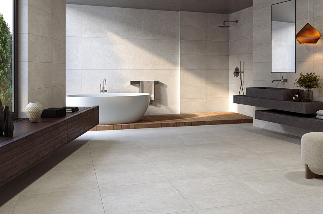 Urban Silver Grey Matt 60x120cm Large Wall and Floor Tile