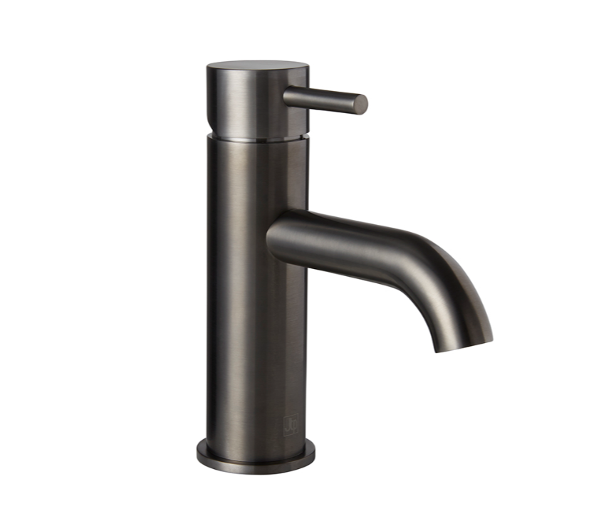 VOS Brushed Black Single Lever Basin Tap | Chrome Black Tap